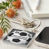 Fußball-Team-Geschenke PERSONALISIERT mit 3 Schlüsselanhänger (Vorderseite rechts)