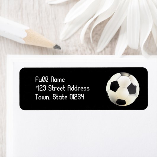 Fußball-Team Mailing Labels (Insitu)