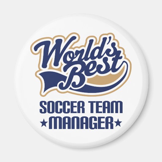 Fußball-Team-Manager-Geschenk Magnet (Vorne)