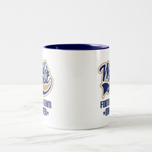 Fußball-Team-Manager-Geschenk Zweifarbige Tasse (Mittel)