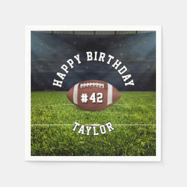 Fußball-Team Nummer Sport zum Geburtstag glücklich Serviette