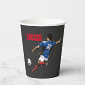 Fußball-Team-Papier-Becher Pappbecher (Rückseite)