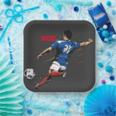 Fußball-Team-Player-Papiertafel Pappteller (Party)