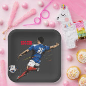 Fußball-Team-Player-Papiertafel Pappteller (Party)