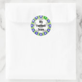 Fußball-Team Sticker mit blauen Shirts (Tasche)