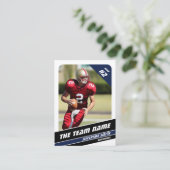 Fußball Team Trading Card Sport Geschenke Idee Bla Telefonnummerkarte (Stehend Vorderseite)