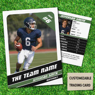 Fußball Team Trading Card Sport Geschenke Idee Grü Telefonnummerkarte