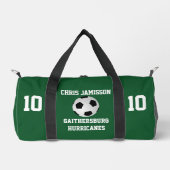 Fußball-Team, Trainer oder Player Green Personalis Duffle Bag (Vorderseite)