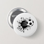 Fußball Tearout Button (Vorne & Hinten)