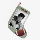 Fußball Teen Boy's Foto Weihnachts-Strumpf Kleiner Weihnachtsstrumpf (Vorderansicht (hängend))