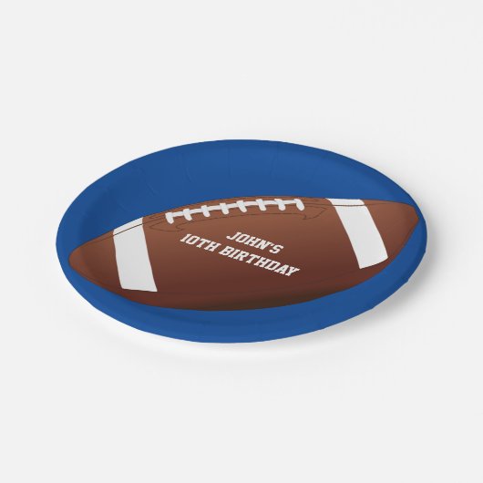 Fußball-Teller Pappteller (Schrägansicht)