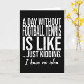 Fußball Tennis Geschenkidee Karte (Gelbe Blume)