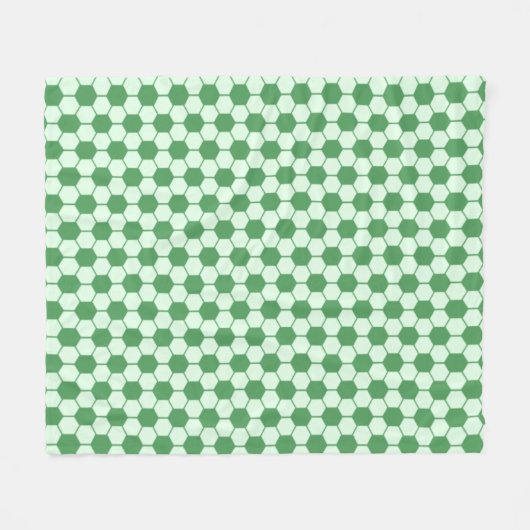 Fußball-Texturmuster - Grün Fleecedecke (Vorderseite (Horizontal))