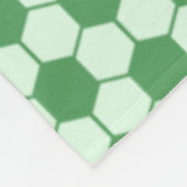 Fußball-Texturmuster - Grün Fleecedecke (Ecke)