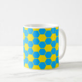 Fußball-Texturmuster  Kaffeetasse (VorderseiteRechts)