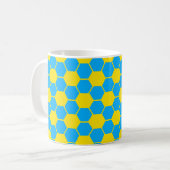 Fußball-Texturmuster  Kaffeetasse (Vorderseite Links)