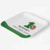 Fußball Thema 1 Jahr bis zum Geburtstag Pappteller (Gewinkelt)