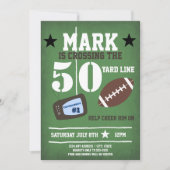 Fußball Thema 50. Geburtstag Einladung (Vorderseite)