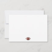 Fußball Thema Bar Mitzvah Dankeskarte (Rückseite)