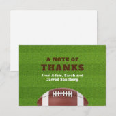 Fußball Thema Bar Mitzvah Dankeskarte (Vorne/Hinten)