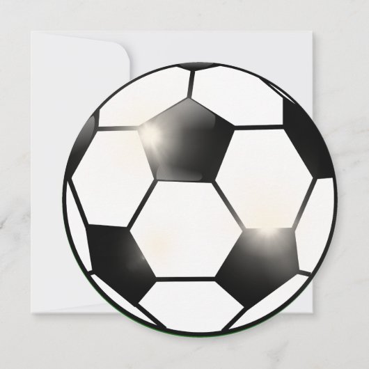 Fußball-Thema Geburtstagsfeier Einladung (Rückseite)