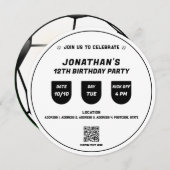 Fußball-Thema Geburtstagsfeier Einladung (Vorne/Hinten)