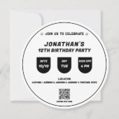 Fußball-Thema Geburtstagsfeier Einladung (Vorderseite)