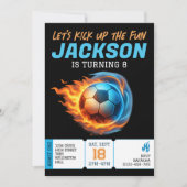 Fußball Thema Geburtstagsparty Athlete Geburtstag Einladung (Vorderseite)
