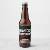 Fußball Thema Geburtstagsparty Bierflasche Etikett (Vorderseite)