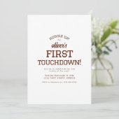 Fußball Thema Geburtstagsparty Einladung (Stehend Vorderseite)