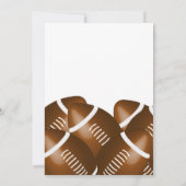 Fußball Thema Geburtstagsparty Einladungen (Rückseite)