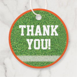 Fußball-Thema Gefallen Tag Geschenkanhänger