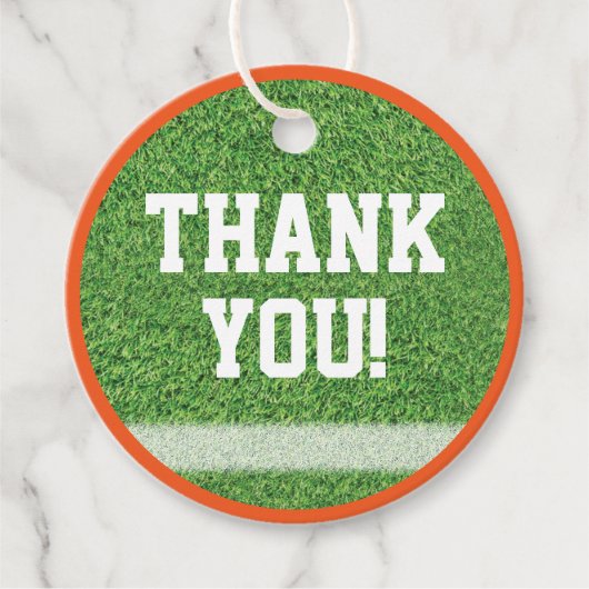 Fußball-Thema Gefallen Tag Geschenkanhänger (Vorderseite)