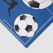 Fußball Thema Geschenkpapier Blue HAMbyWG Seidenpapier (Ausschnitt)