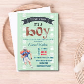 Fußball Thema Kinderdusche Einladung