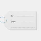 Fußball Thema mit Shirts in Blau Geschenkanhänger (Rückseite Horizontal)