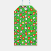 Fußball Thema mit Shirts in Rot Geschenkanhänger (Vorderseite)