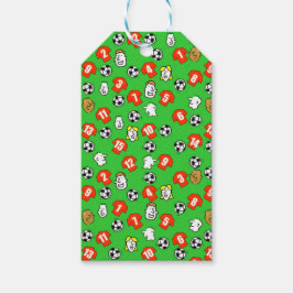 Fußball Thema mit Shirts in Rot Geschenkanhänger