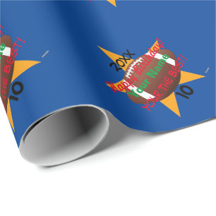 Fußball Thema Personalisiert Geburtstagsgeschenk W Geschenkpapier