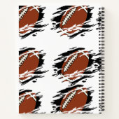 Fußball-Thema Spiral-Notebook Notizblock (Rückseite)
