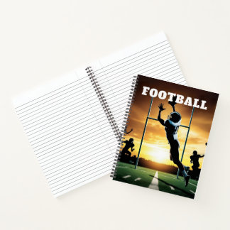 Fußball-Thema Spiral-Notebook Notizblock