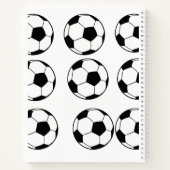 Fußball-Thema Spiral-Notebook Notizblock (Rückseite)