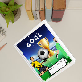 Fußball-Thema Spiral-Notebook Notizblock