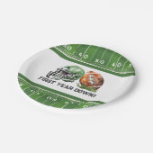 Fußball-Thema, Sport Geburtstag Pappteller (Schrägansicht)