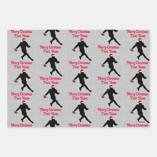 Fußball Thema Weihnachtsgeschenk Wrap HAMbyWG Geschenkpapier Set (Vorderseite 2)