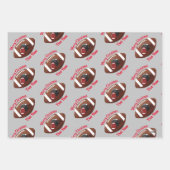 Fußball Thema Weihnachtsgeschenk Wrap HAMbyWG Geschenkpapier Set (Vorderseite)