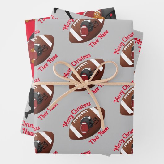 Fußball Thema Weihnachtsgeschenk Wrap HAMbyWG Geschenkpapier Set (Beispiel)