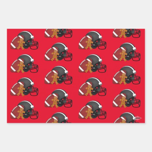 Fußball Thema Weihnachtsgeschenk Wrap HAMbyWG Geschenkpapier Set (Vorderseite 3)