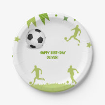 Fußball Theme Paper Plate Football Party liefert