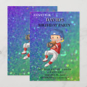 "FUSSBALL"-THEMEN BEGRÜSSEN GEBURTLICHE EINLADUNGE EINLADUNG (Vorne/Hinten)